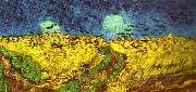 Vincent Van Gogh korpar flygande over sadesfalt oil painting reproduction